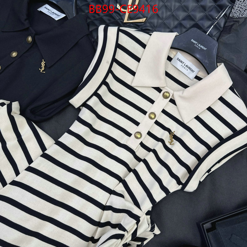 Clothing-YSL,where to buy replicas ID: CE9416,$: 99USD