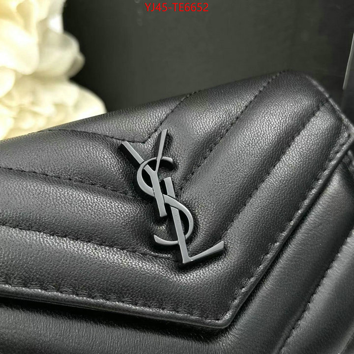 YSL Bag(4A)-Wallet-,replica for cheap ID: TE6652,$: 45USD