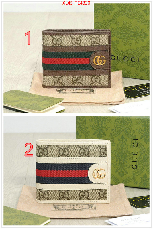 Gucci Bags(4A)-Wallet-,top quality fake ID: TE4830,$: 45USD