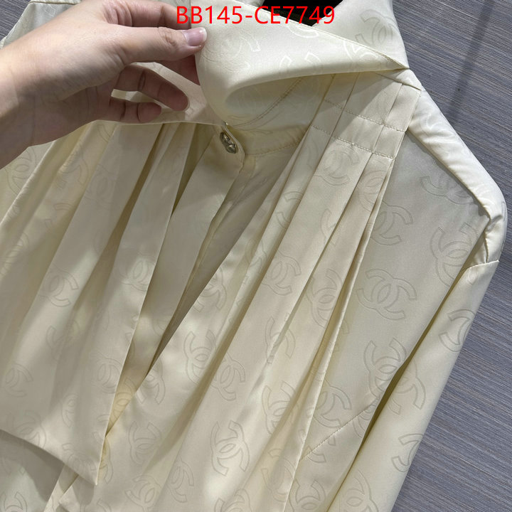 Clothing-Chanel,2023 aaaaa replica 1st copy ID: CE7749,$: 145USD