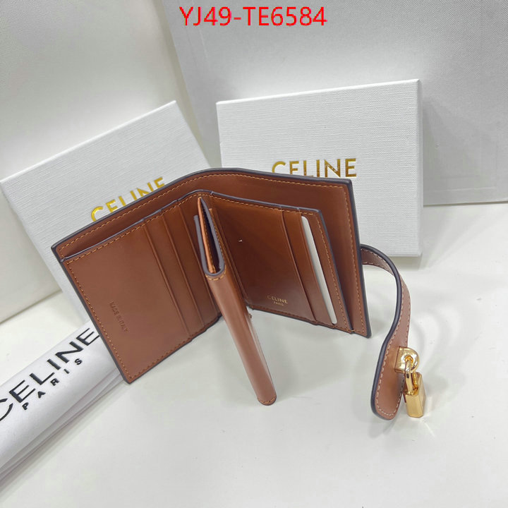 CELINE Bags(4A)-Wallet,buy best quality replica ID: TE6584,$: 49USD