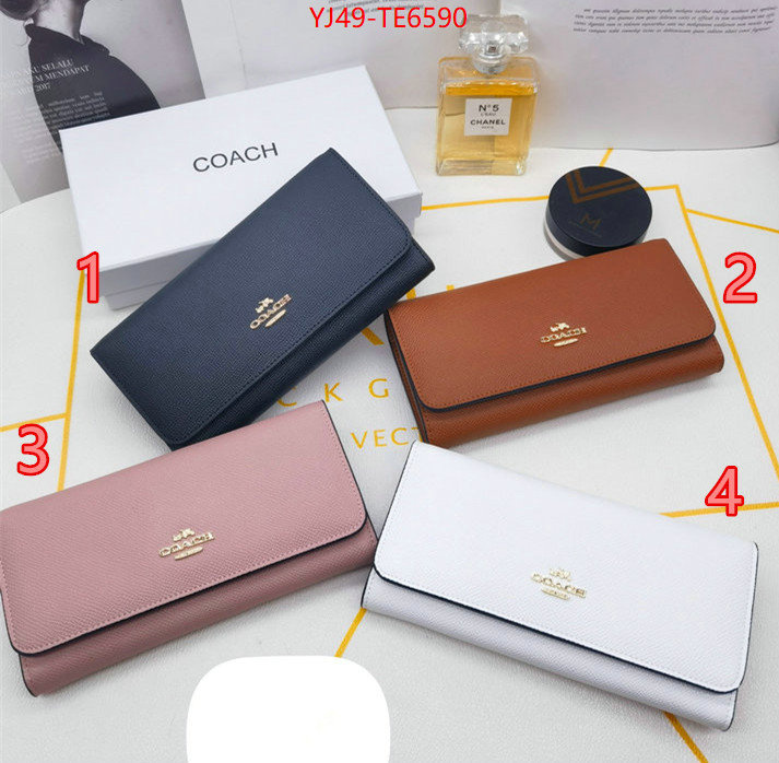 Coach Bags(4A)-Wallet,fake aaaaa ID: TE6590,$: 49USD