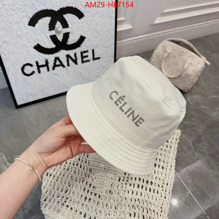 Cap (Hat)-Celine,how to find designer replica ID: HE7154,$: 29USD