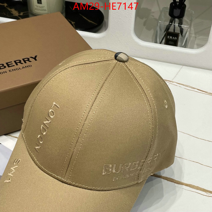 Cap (Hat)-Burberry,aaaaa ID: HE7147,$: 29USD