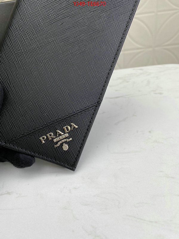 Prada Bags(4A)-Wallet,7 star collection ID: TE6670,$: 49USD