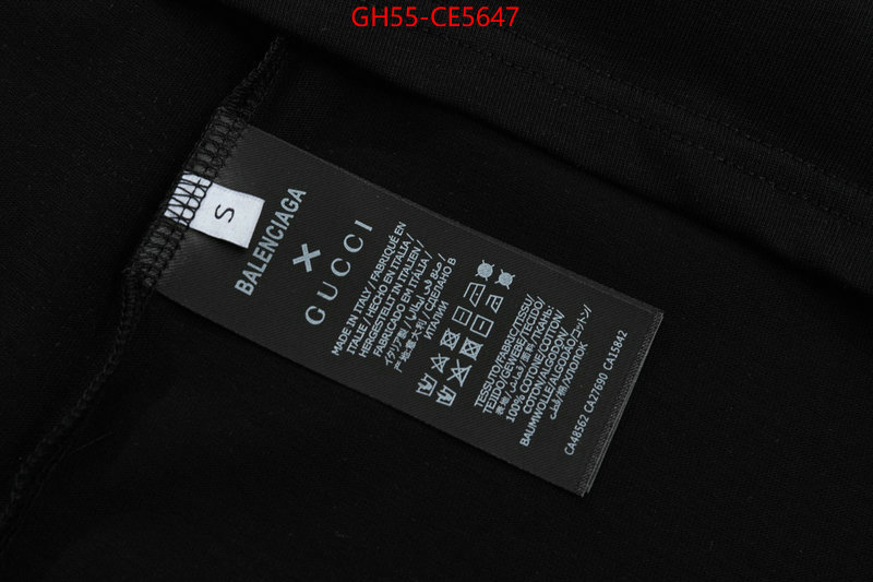 Clothing-Gucci,luxury 7 star replica ID: CE5647,$: 55USD