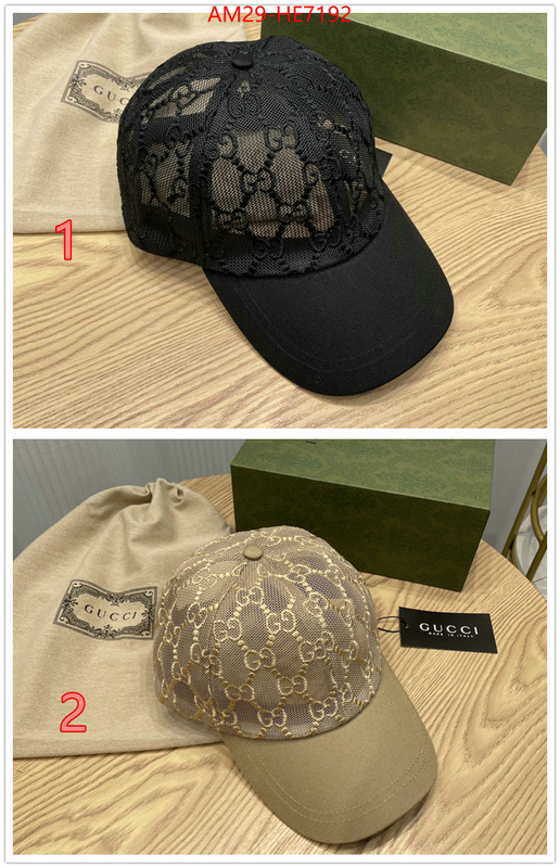 Cap (Hat)-Gucci,the best ID: HE7192,$: 29USD