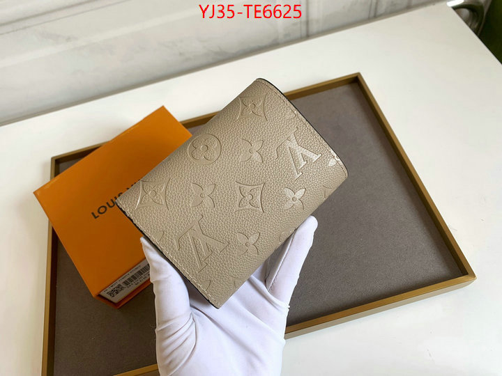 LV Bags(4A)-Wallet,highest quality replica ID: TE6625,$: 35USD