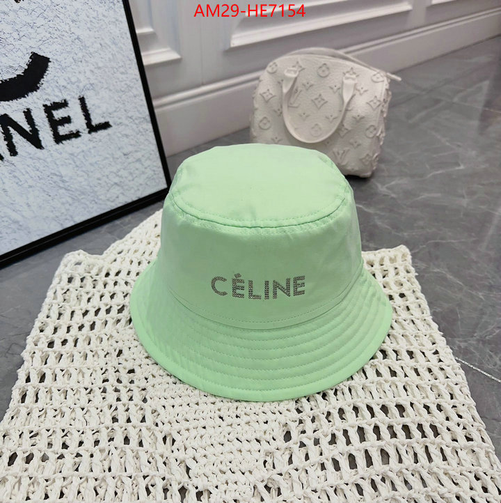 Cap (Hat)-Celine,how to find designer replica ID: HE7154,$: 29USD