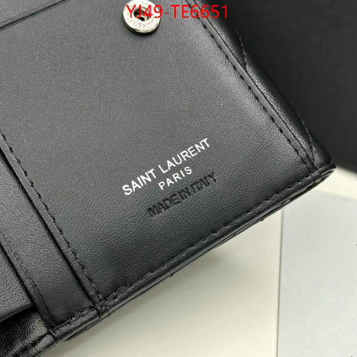 YSL Bag(4A)-Wallet-,top designer replica ID: TE6651,$: 49USD