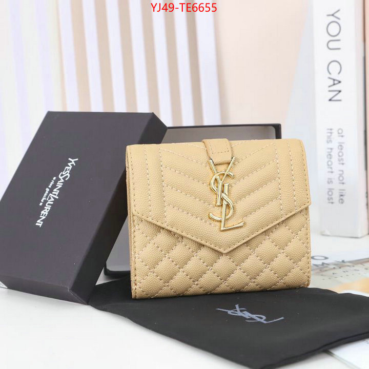 YSL Bag(4A)-Wallet-,replica best ID: TE6655,$: 49USD