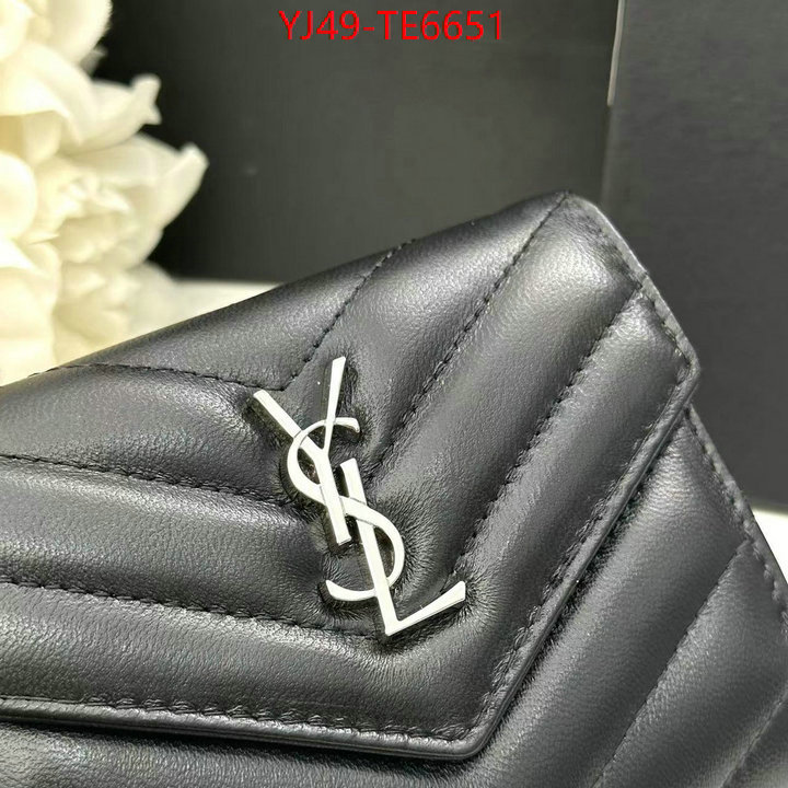 YSL Bag(4A)-Wallet-,top designer replica ID: TE6651,$: 49USD