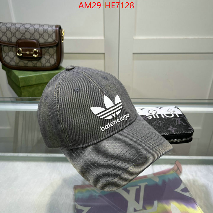 Cap (Hat)-Balenciaga,only sell high-quality ID: HE7128,$: 29USD