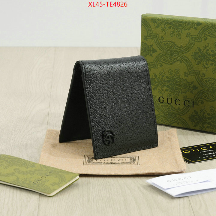 Gucci Bags(4A)-Wallet-,wholesale designer shop ID: TE4826,$: 45USD