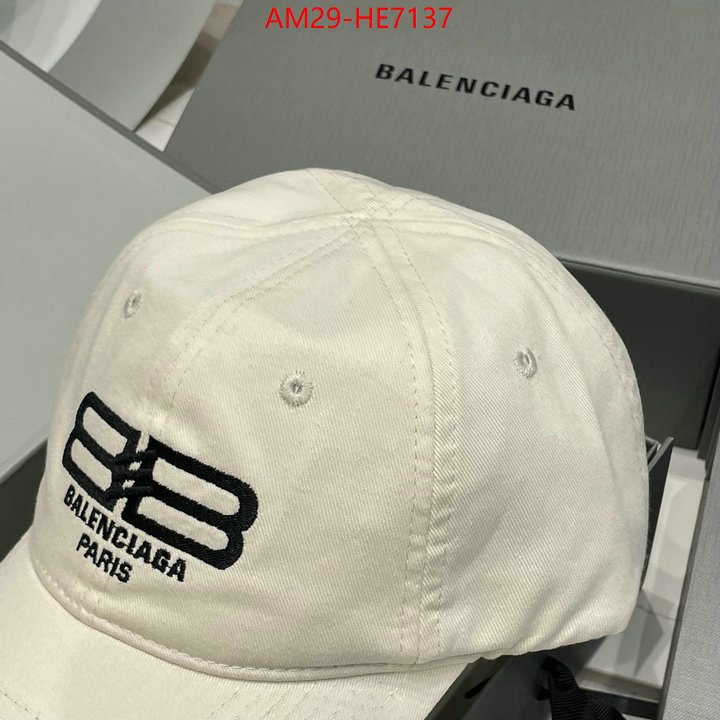 Cap (Hat)-Balenciaga,best quality designer ID: HE7137,$: 29USD
