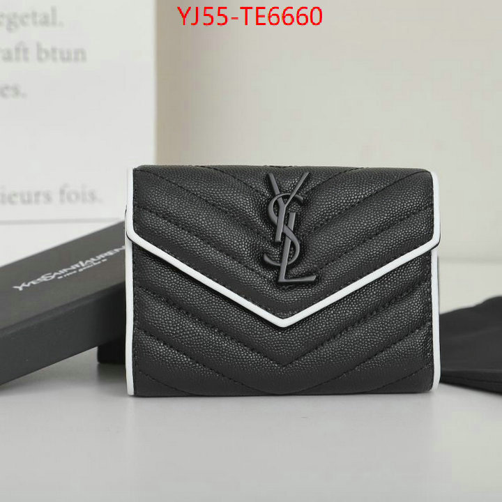 YSL Bag(4A)-Wallet-,7 star quality designer replica ID: TE6660,$: 55USD