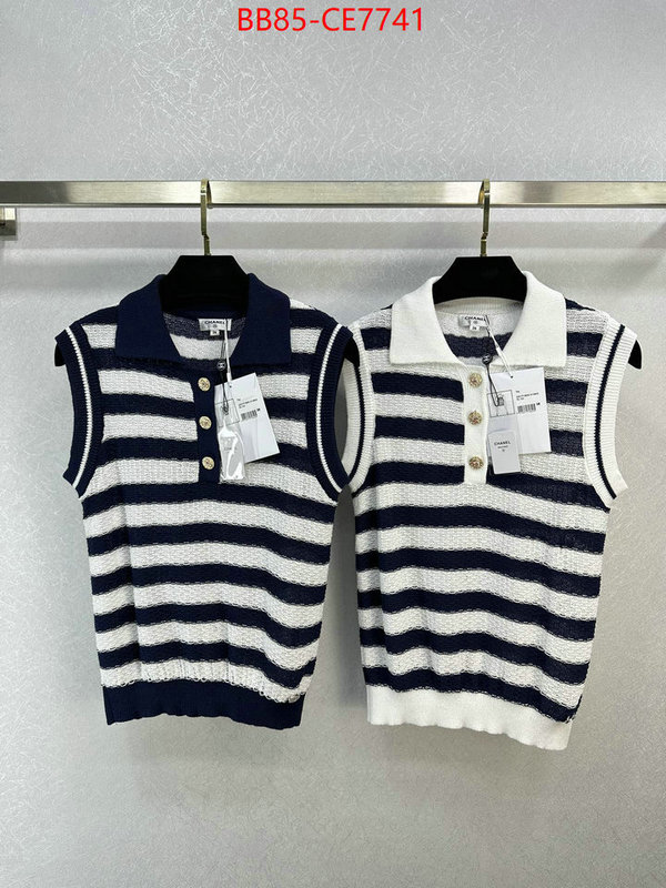 Clothing-Chanel,knockoff highest quality ID: CE7741,$: 85USD