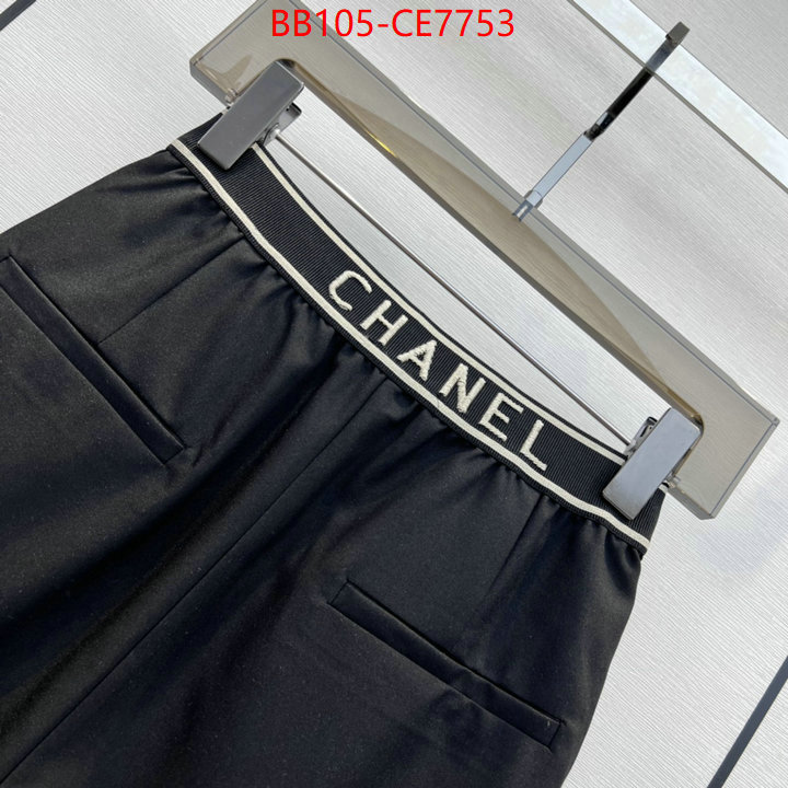 Clothing-Chanel,sellers online ID: CE7753,$: 105USD