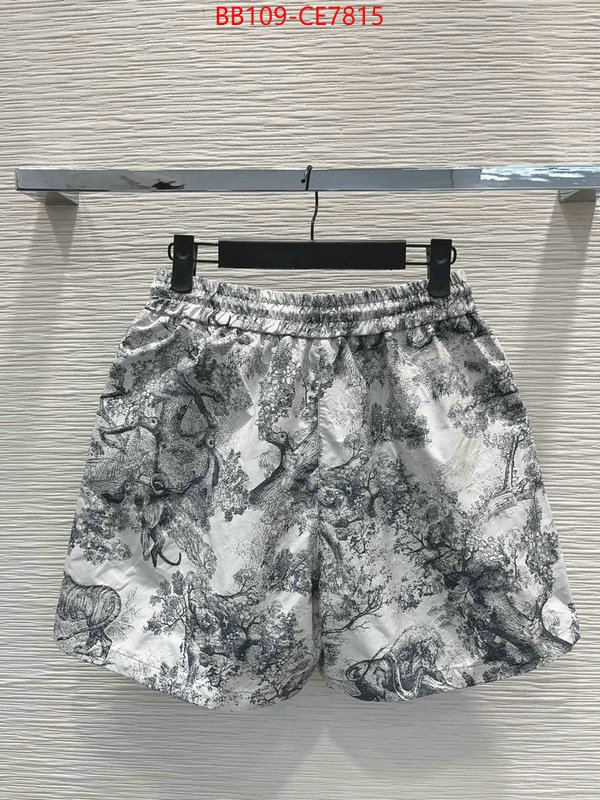 Clothing-Dior,top quality fake ID: CE7815,$: 109USD