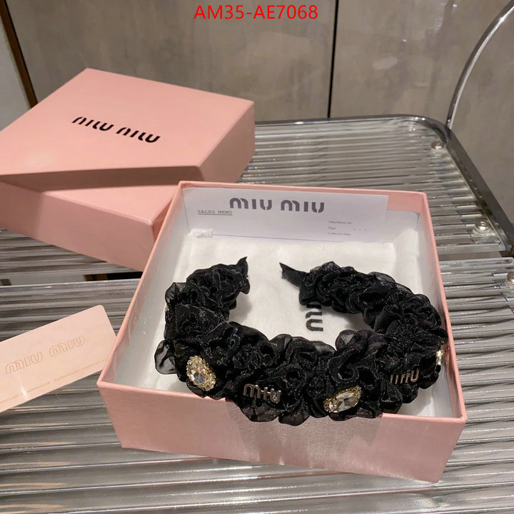 Hair band-MIU MIU,aaaaa replica designer ID: AE7068,$: 35USD