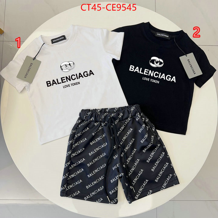 Kids clothing-Balenciaga,top perfect fake ID: CE9545,$: 45USD