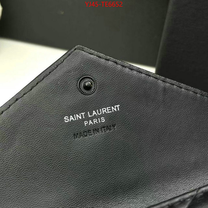 YSL Bag(4A)-Wallet-,replica for cheap ID: TE6652,$: 45USD