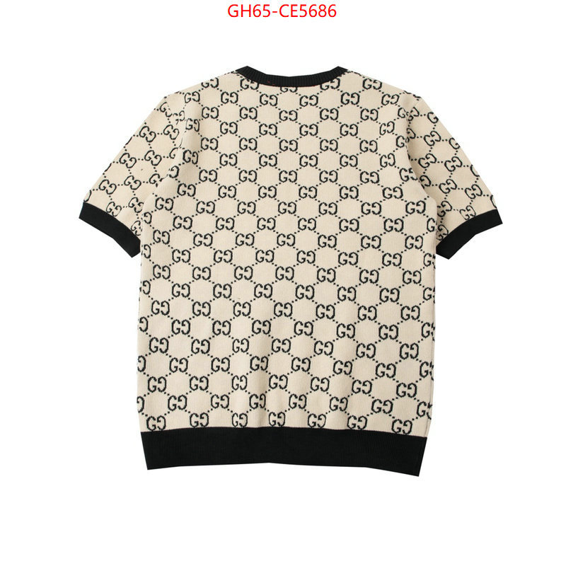 Clothing-Gucci,1:1 ID: CE5686,$: 65USD