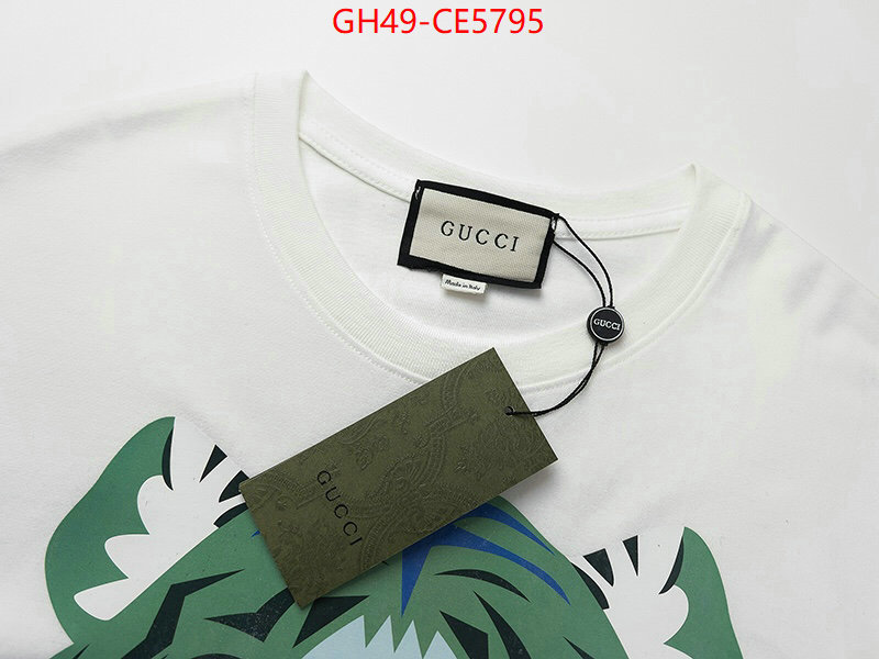 Clothing-Gucci,designer fake ID: CE5795,$: 49USD