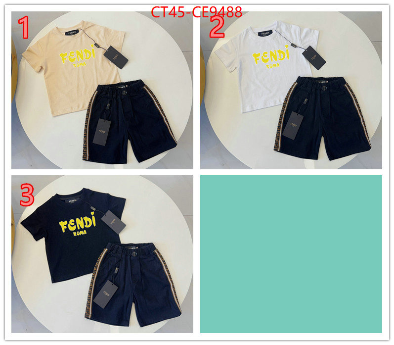 Kids clothing-Fendi,1:1 replica wholesale ID: CE9488,$: 45USD