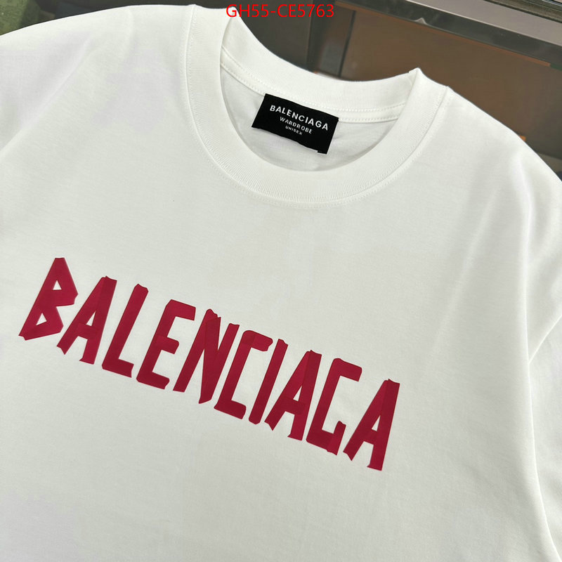 Clothing-Balenciaga,top perfect fake ID: CE5763,$: 55USD