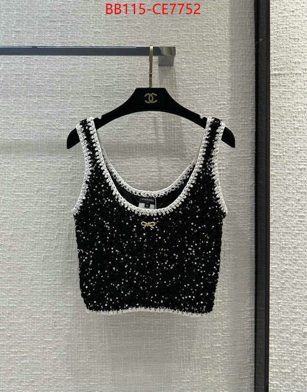 Clothing-Chanel,flawless ID: CE7752,$: 115USD