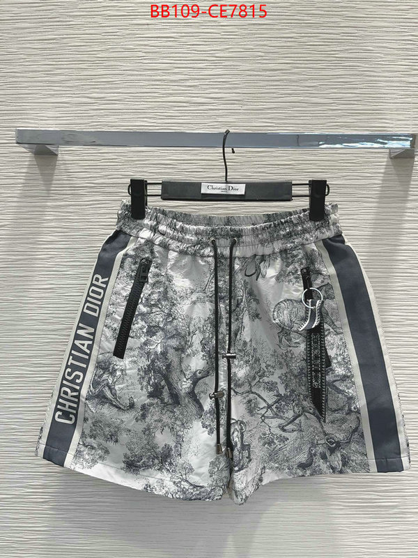 Clothing-Dior,top quality fake ID: CE7815,$: 109USD