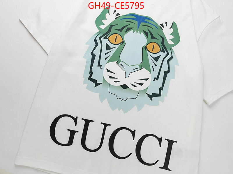 Clothing-Gucci,designer fake ID: CE5795,$: 49USD