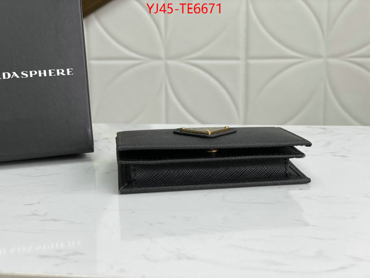 Prada Bags(4A)-Wallet,the quality replica ID: TE6671,$: 45USD