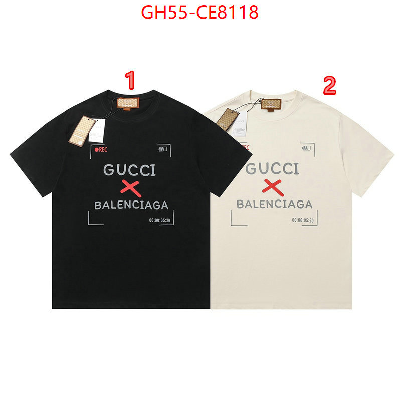 Clothing-Gucci,replica wholesale ID: CE8118,$: 55USD