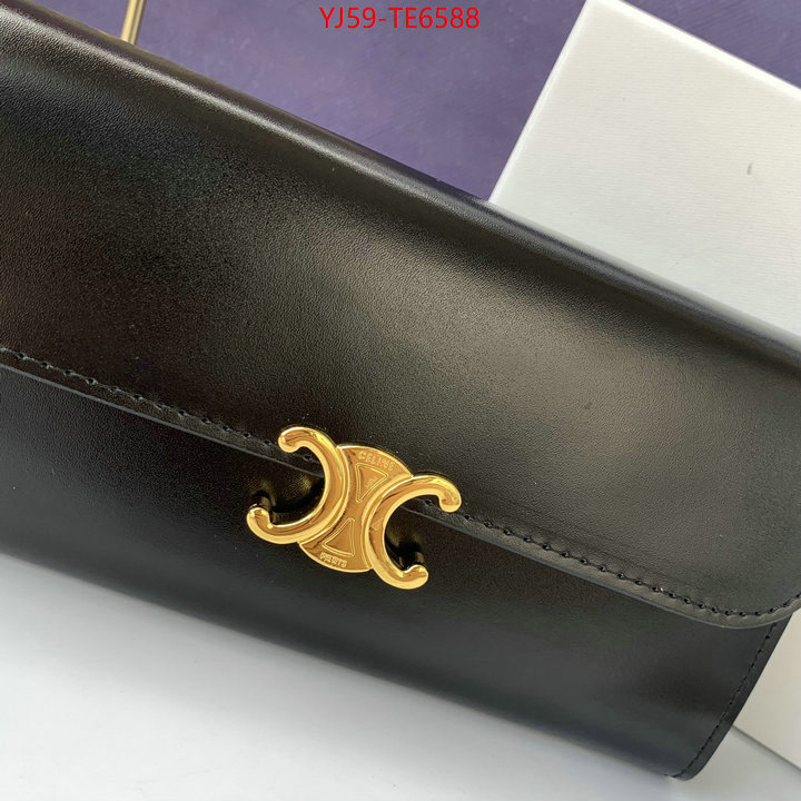 CELINE Bags(4A)-Wallet,2023 luxury replicas ID: TE6588,$: 59USD