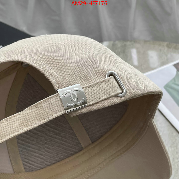 Cap (Hat)-Chanel,mirror copy luxury ID: HE7176,$: 29USD