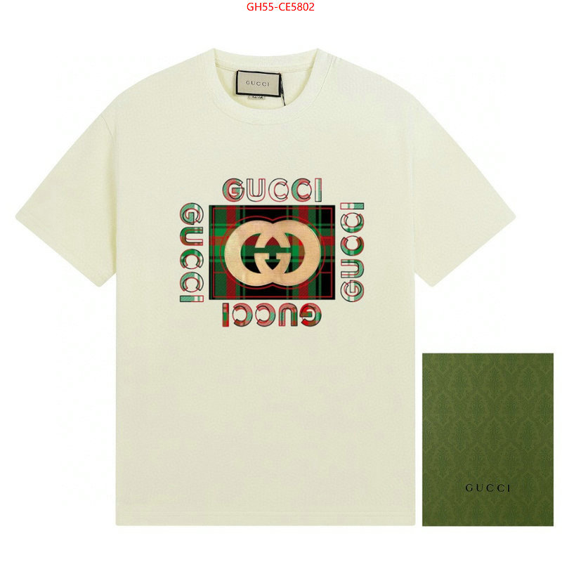 Clothing-Gucci,best quality designer ID: CE5802,$: 55USD