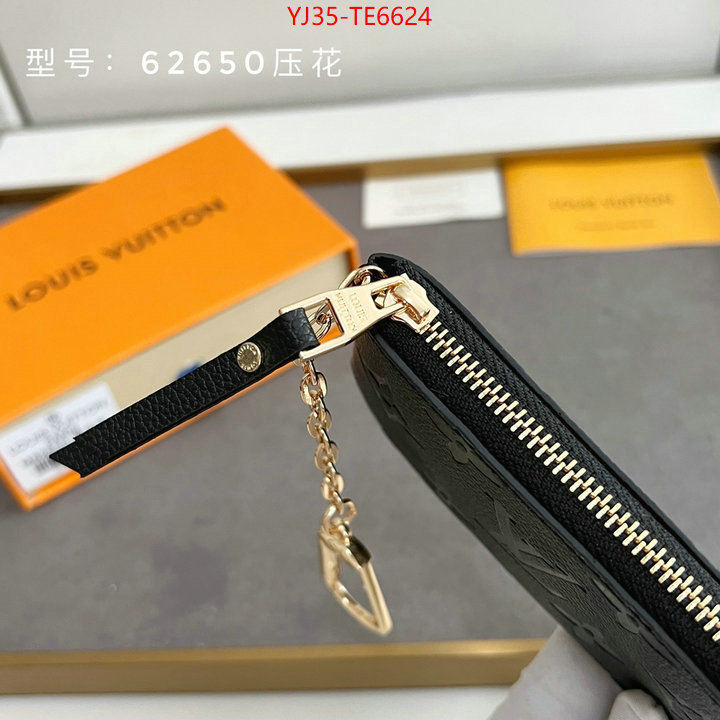 LV Bags(4A)-Wallet,what best replica sellers ID: TE6624,$: 35USD