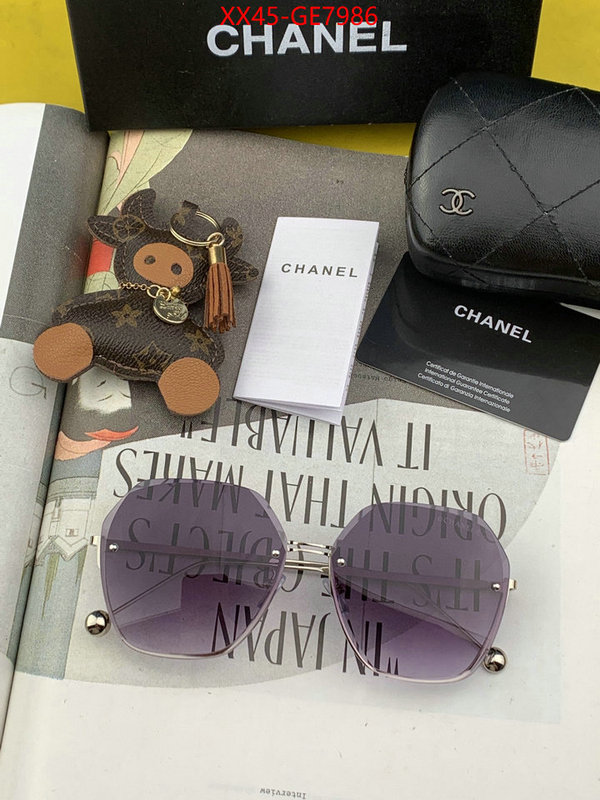 Glasses-Chanel,designer 1:1 replica ID: GE7986,$: 45USD