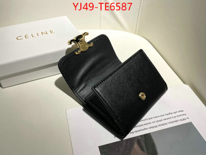 CELINE Bags(4A)-Wallet,aaaaa replica ID: TE6587,$: 49USD