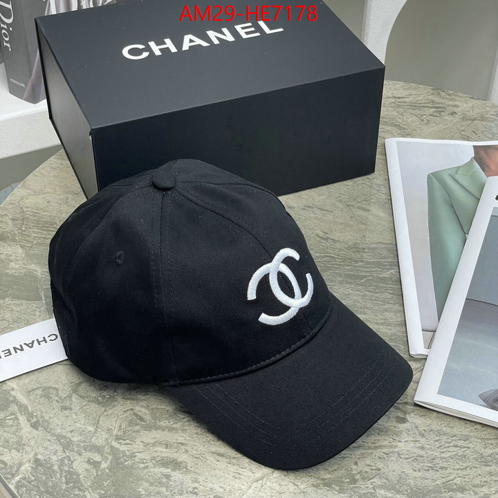 Cap (Hat)-Chanel,aaaaa replica designer ID: HE7178,$: 29USD