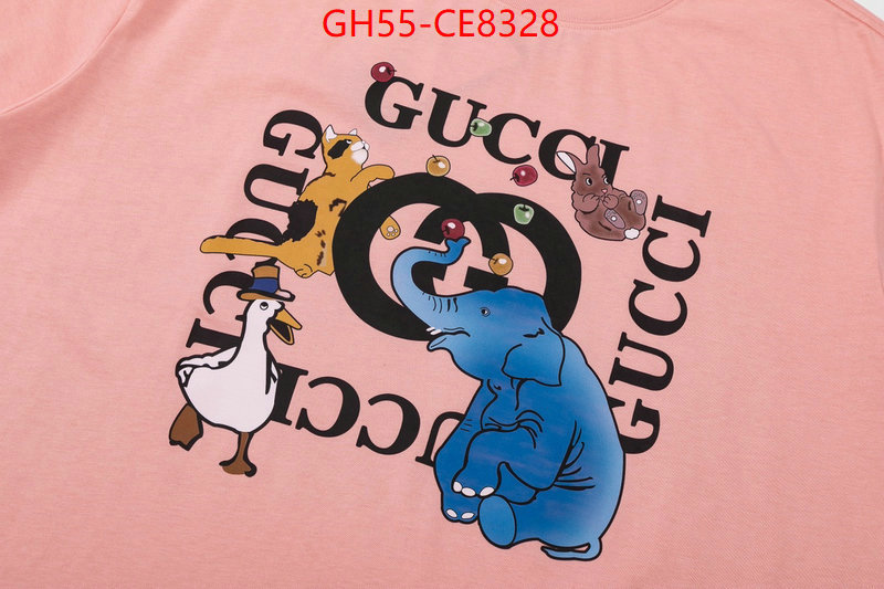 Clothing-Gucci,highest quality replica ID: CE8328,$: 55USD