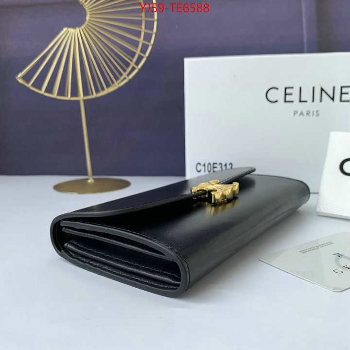 CELINE Bags(4A)-Wallet,2023 luxury replicas ID: TE6588,$: 59USD