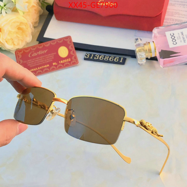 Glasses-Cartier,fashion replica ID: GE7960,$: 45USD