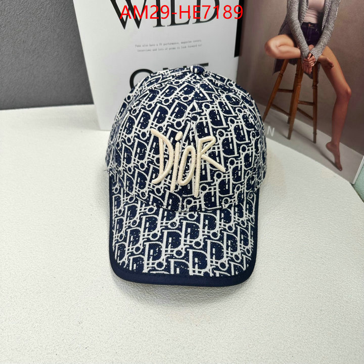 Cap (Hat)-Dior,shop cheap high quality 1:1 replica ID: HE7189,$: 29USD