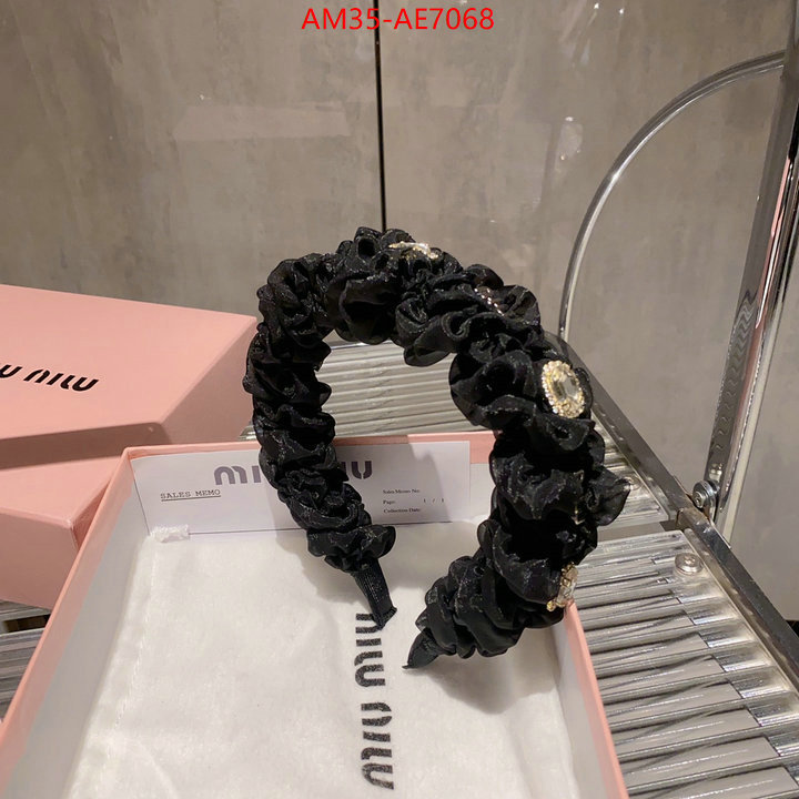 Hair band-MIU MIU,aaaaa replica designer ID: AE7068,$: 35USD