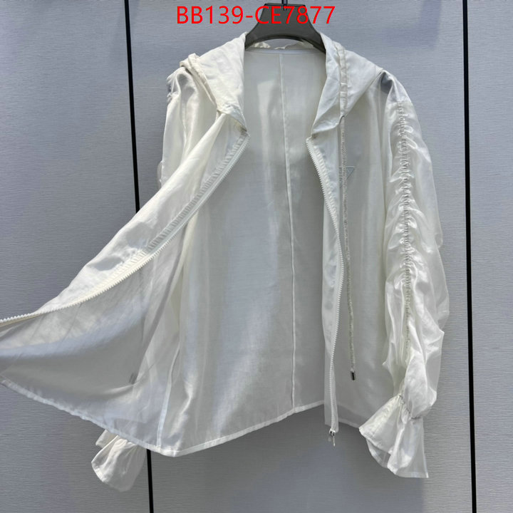 Clothing-Prada,the highest quality fake ID: CE7877,$: 139USD
