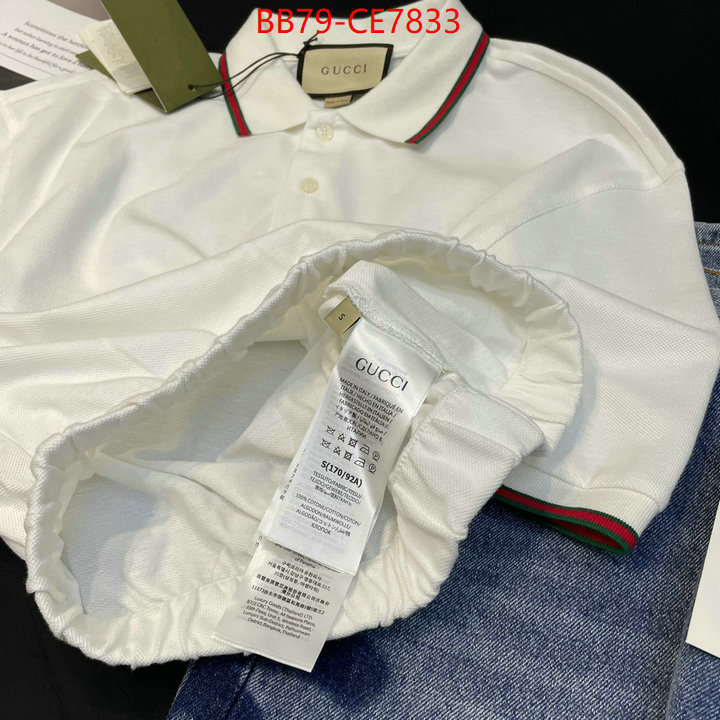 Clothing-Gucci,what is top quality replica ID: CE7833,$: 79USD