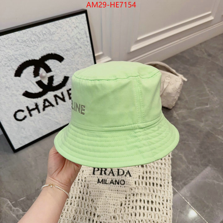 Cap (Hat)-Celine,how to find designer replica ID: HE7154,$: 29USD